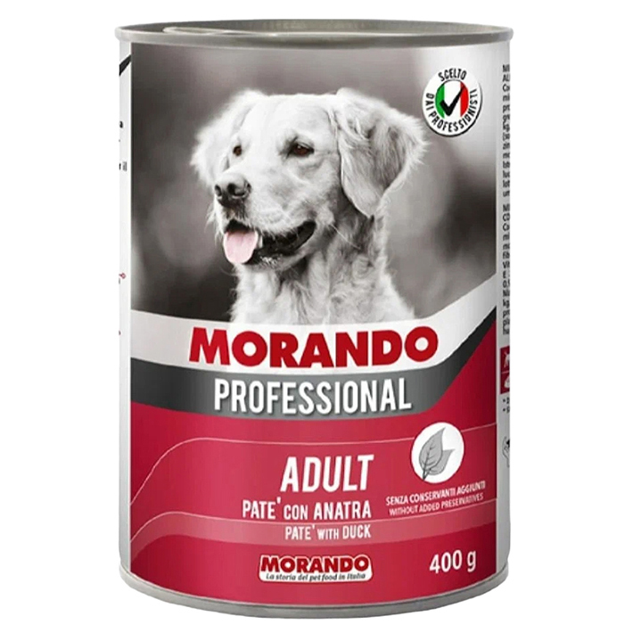 Консервы для собак Morando Professional, утка, 400г