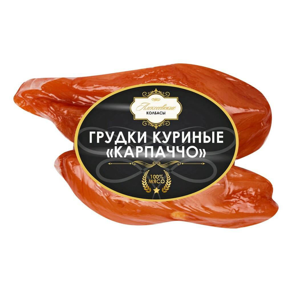 

Карпаччо сырокопченое Алексеевские колбасы 300 г