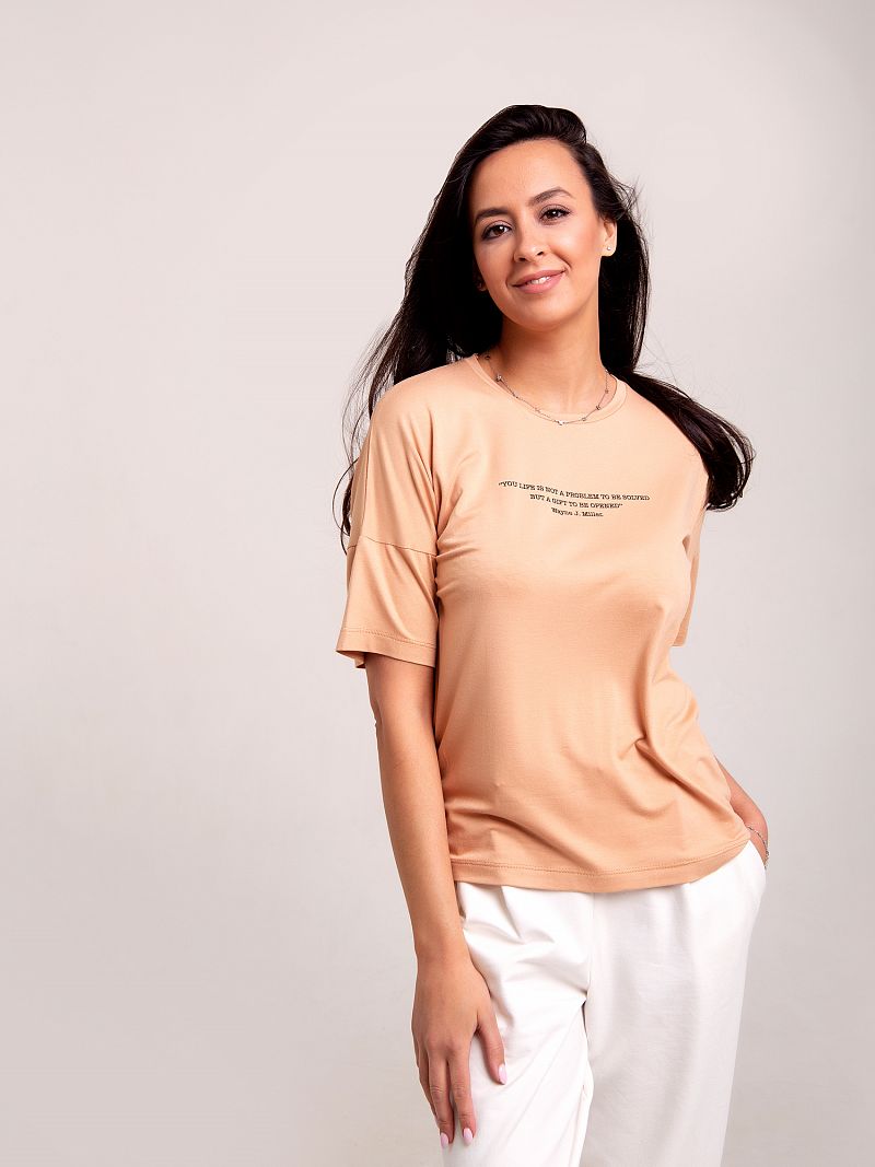 

Футболка женская RAPOSA 237 бежевая 50 RU, 237