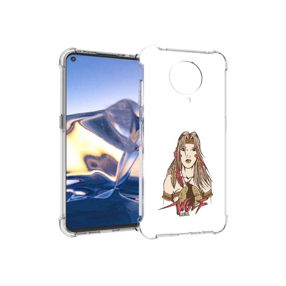 

Чехол MyPads Tocco для Nokia G10 девушка волк (PT171673.98.306), Tocco