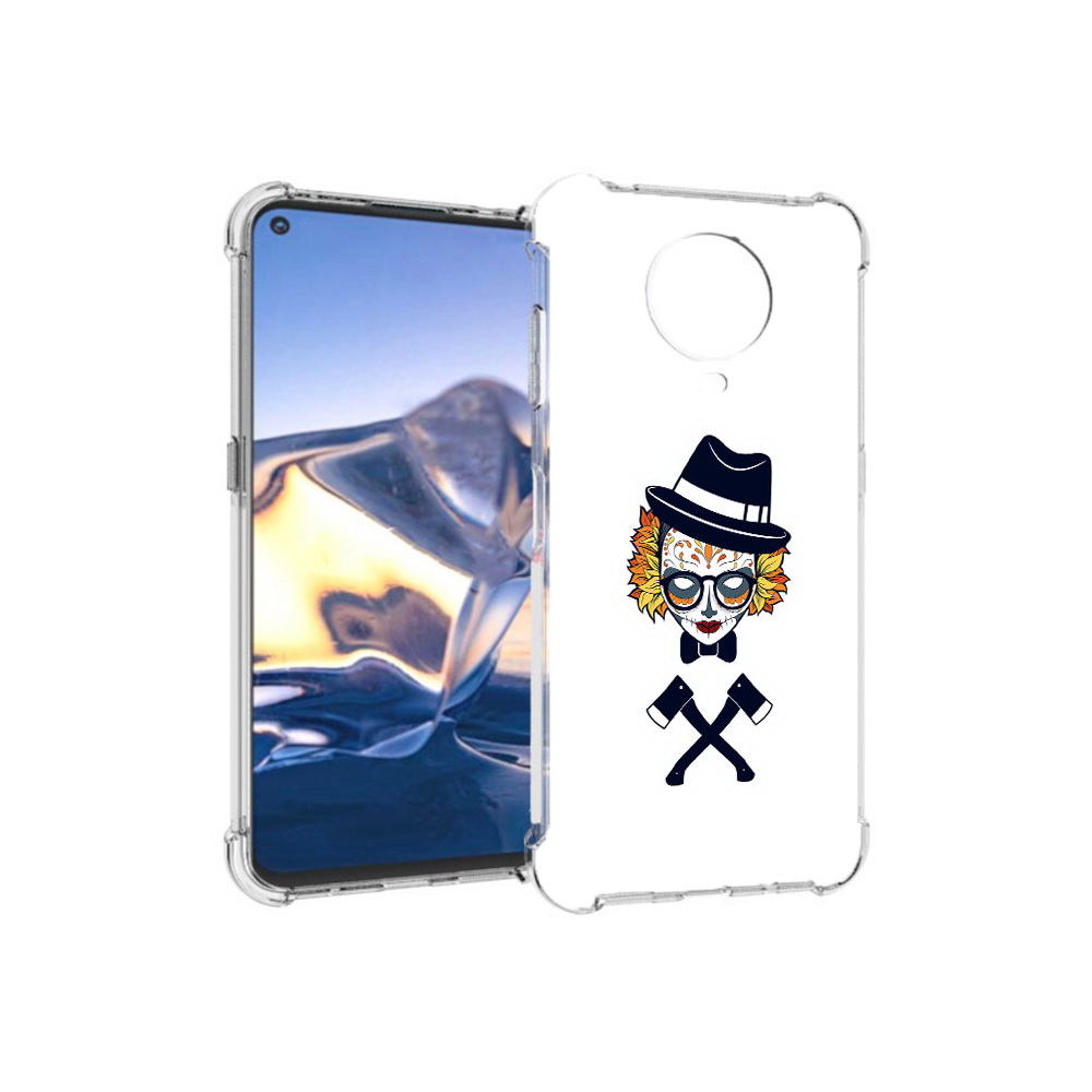 

Чехол MyPads Tocco для Nokia G10 девушка в маске с топорами рисунок (PT171673.98.304), Tocco