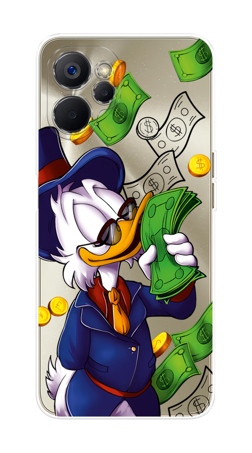 

Чехол на Realme 9i 5G/10T 5G "Scrooge McDuck with Money", Синий;зеленый;белый, 2513950-6