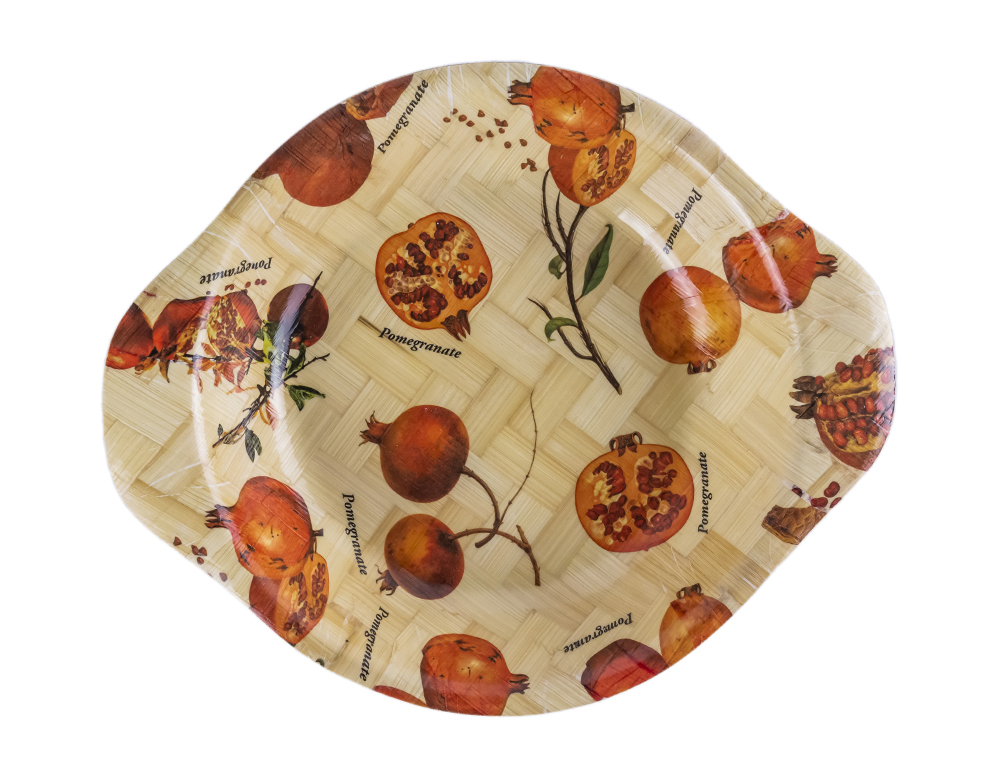 

Тарелка из бамбукового волокна, бамбуковая тарелка для пикника или дачи, Бамбуковая