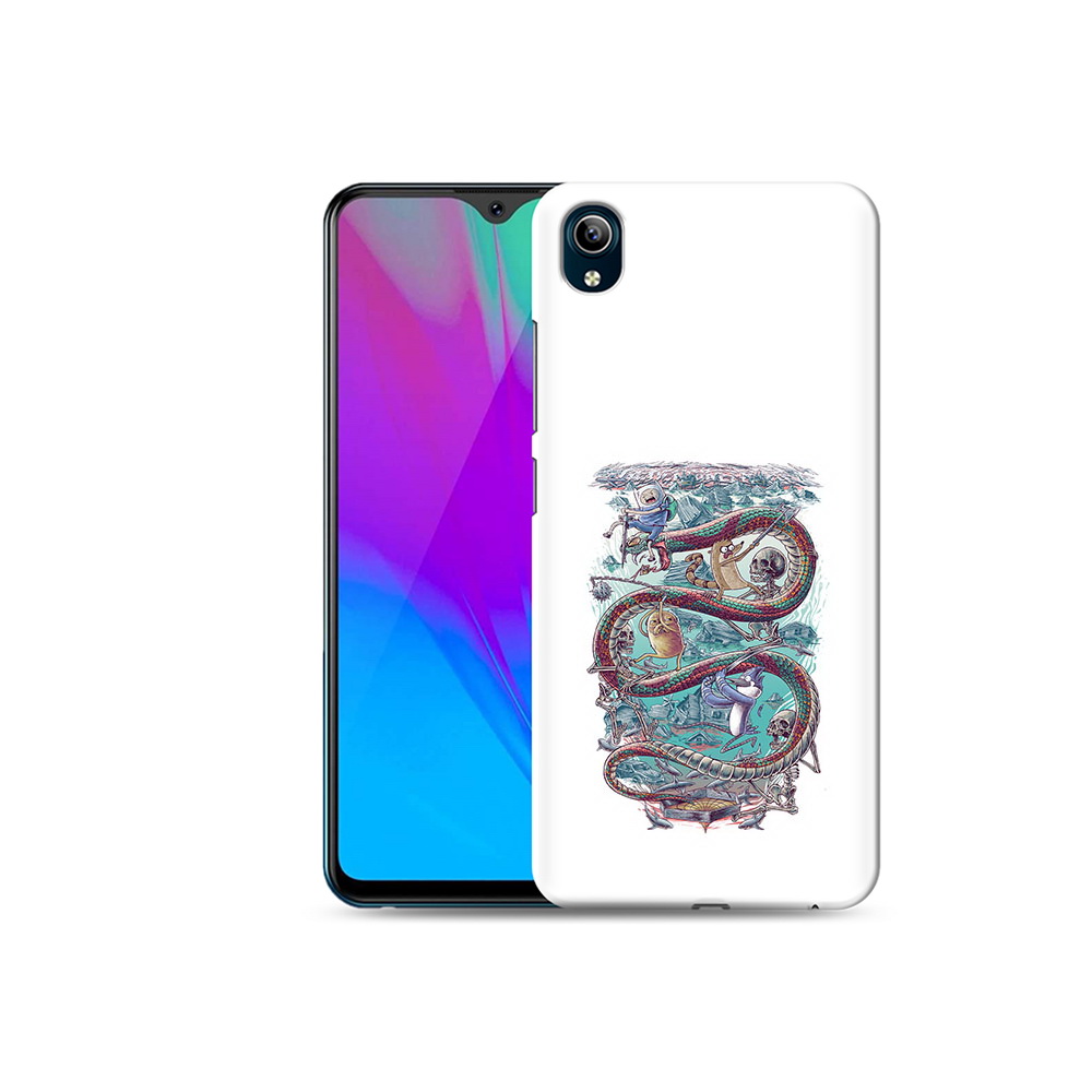 

Чехол MyPads Tocco для Vivo Y91C время приключений страшилка (PT156610.438.280), Прозрачный, Tocco