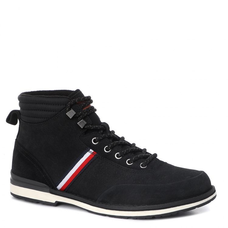 фото Мужские ботинки tommy hilfiger outdoor corporate nubuck boot fm0fm03060 черный р.44 eu