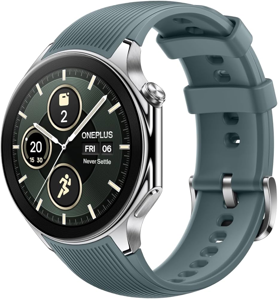 

Смарт-часы OnePlus Watch 2 серебристый/серый (00414243), Watch 2