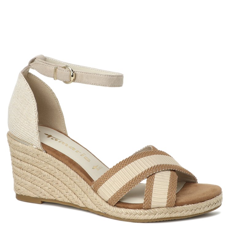 

Эспадрильи женские Tamaris 1-1-28343-20 бежевые 37 EU, 1-1-28343-20