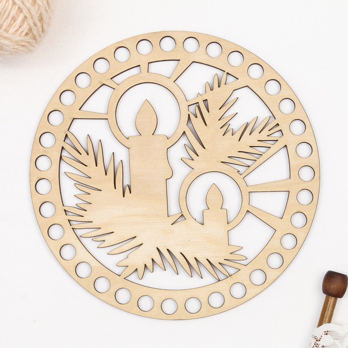 

Заготовка для вязания Круги. Рождество 15 см