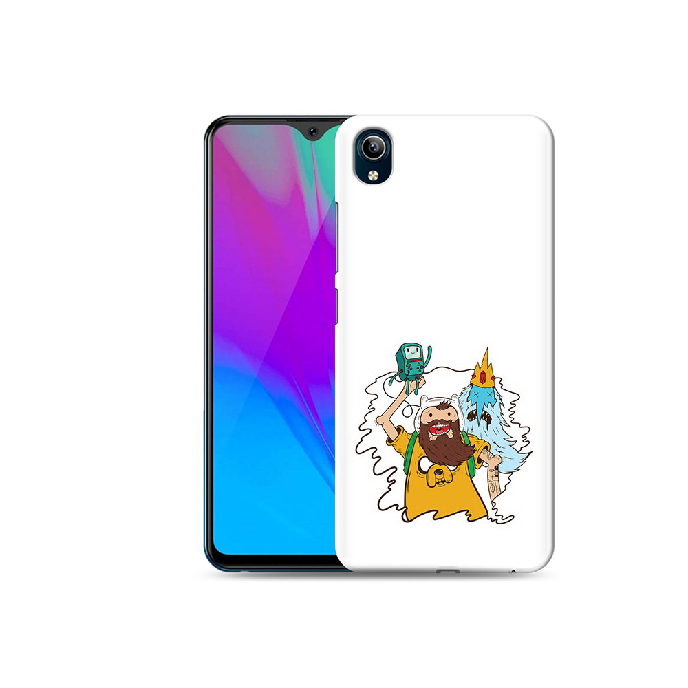 

Чехол MyPads Tocco для Vivo Y91C время приключений старый Финн (PT156610.438.279), Прозрачный, Tocco