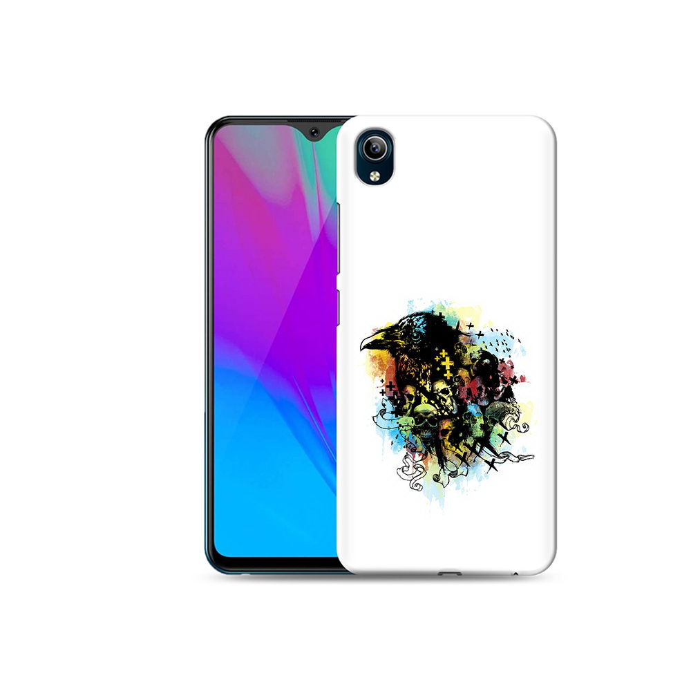 

Чехол MyPads Tocco для Vivo Y91C ворон и черепа (PT156610.438.273), Прозрачный, Tocco