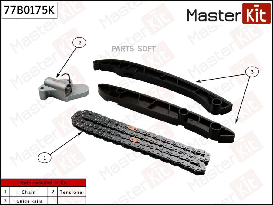 

Комплект Цепи Грм Ssangyong D20r Masterkit 77b0175k MasterKit 77B0175K