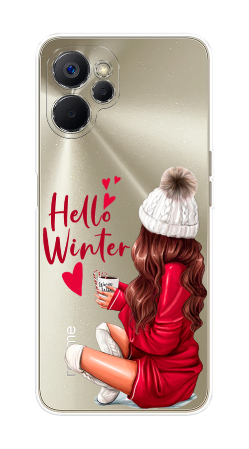 

Чехол на Realme 9i 5G/10T 5G "Hello winter", Красный;белый;коричневый, 2513950-5