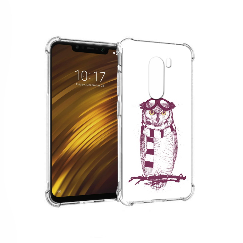 

Чехол MyPads Tocco для Xiaomi Pocophone F1 сова-летчик (PT116503.308.612), Прозрачный, Tocco