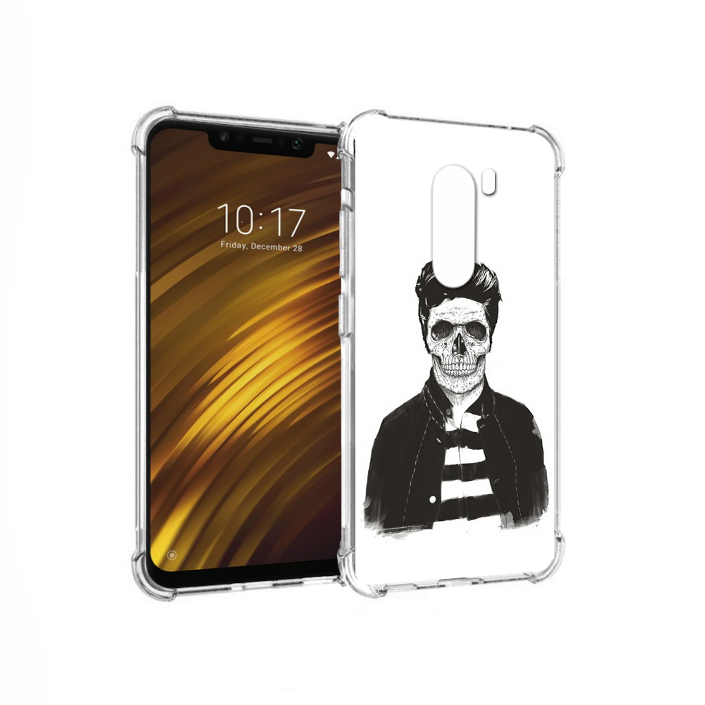 

Чехол MyPads Tocco для Xiaomi Pocophone F1 скелет (PT116503.308.604), Прозрачный, Tocco