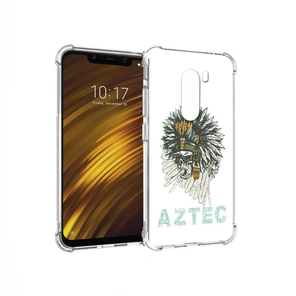

Чехол MyPads Tocco для Xiaomi Pocophone F1 скелет индеец (PT116503.308.602), Прозрачный, Tocco