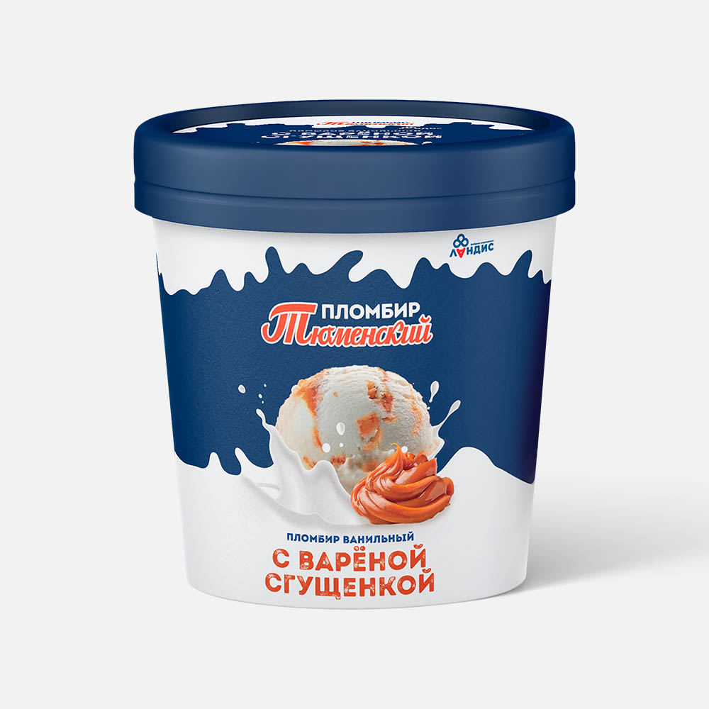 

Мороженое пломбир Тюменский пломбир ванильное с вареной сгущенкой БЗМЖ 280 г