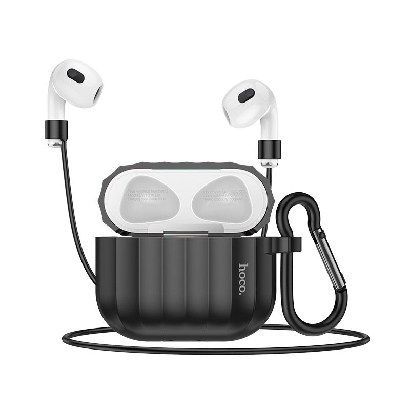 Чехол силиконовый для Airpods 3, WB22, Hoco, черный 600021845654