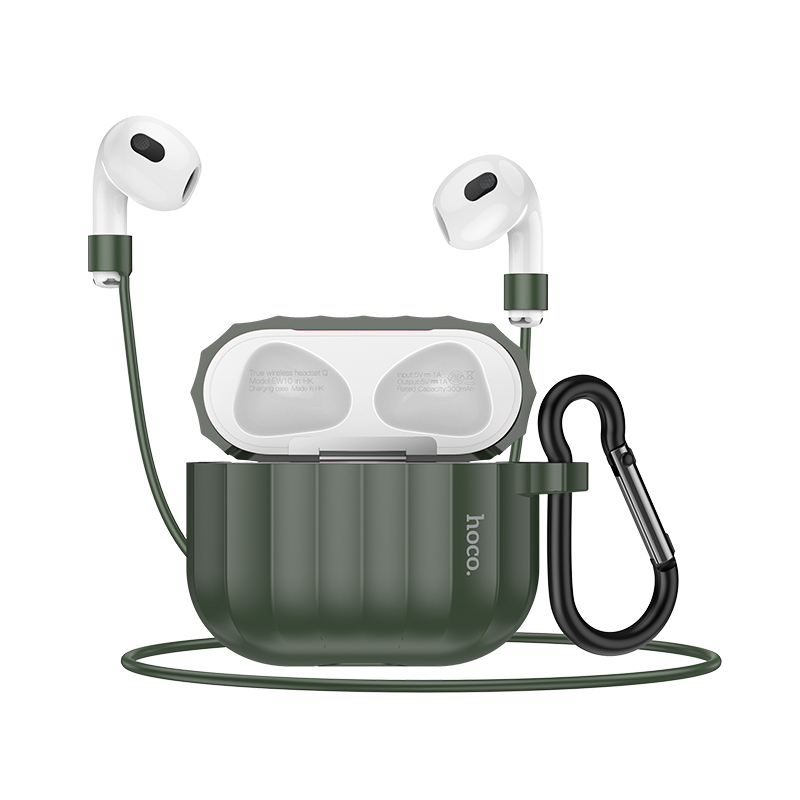 

Чехол силиконовый для Airpods 3, WB22, Hoco, темно-зеленый