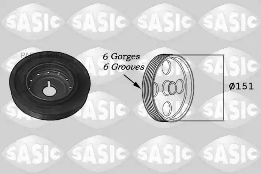 Шкив коленвала RENAULT DUSTER, LOGAN, SANDERO 2154011