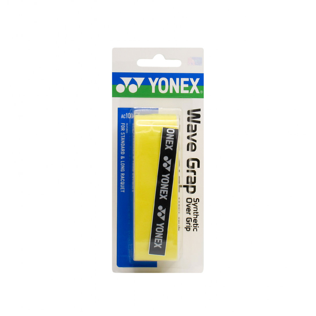 Обмотка для ручки ракетки Yonex Overgrip AC104EX Wave Grap x1, Yellow