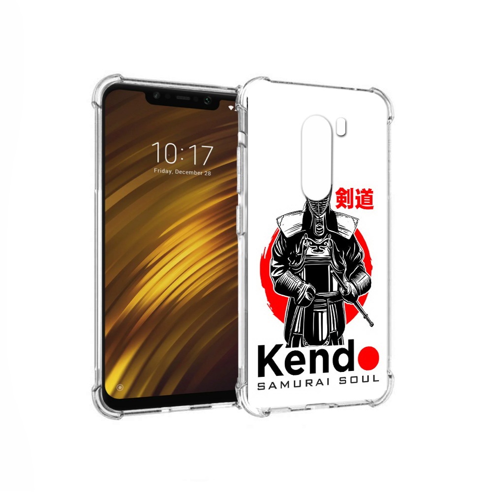 

Чехол MyPads Tocco для Xiaomi Pocophone F1 рисованый самурай (PT116503.308.581), Прозрачный, Tocco