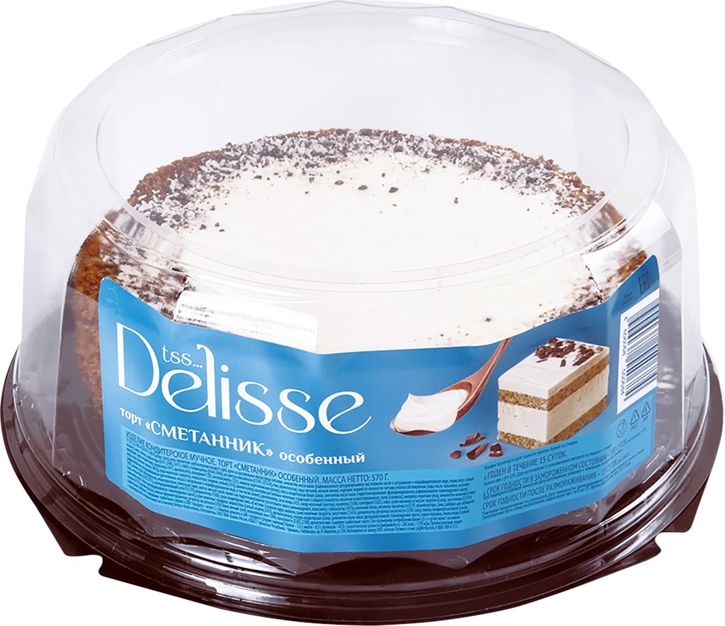 

Торт Delisse Сметанник особенный 570 г