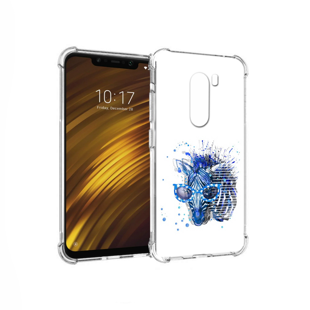 

Чехол MyPads Tocco для Xiaomi Pocophone F1 расплывчатая зебра (PT116503.308.577), Прозрачный, Tocco
