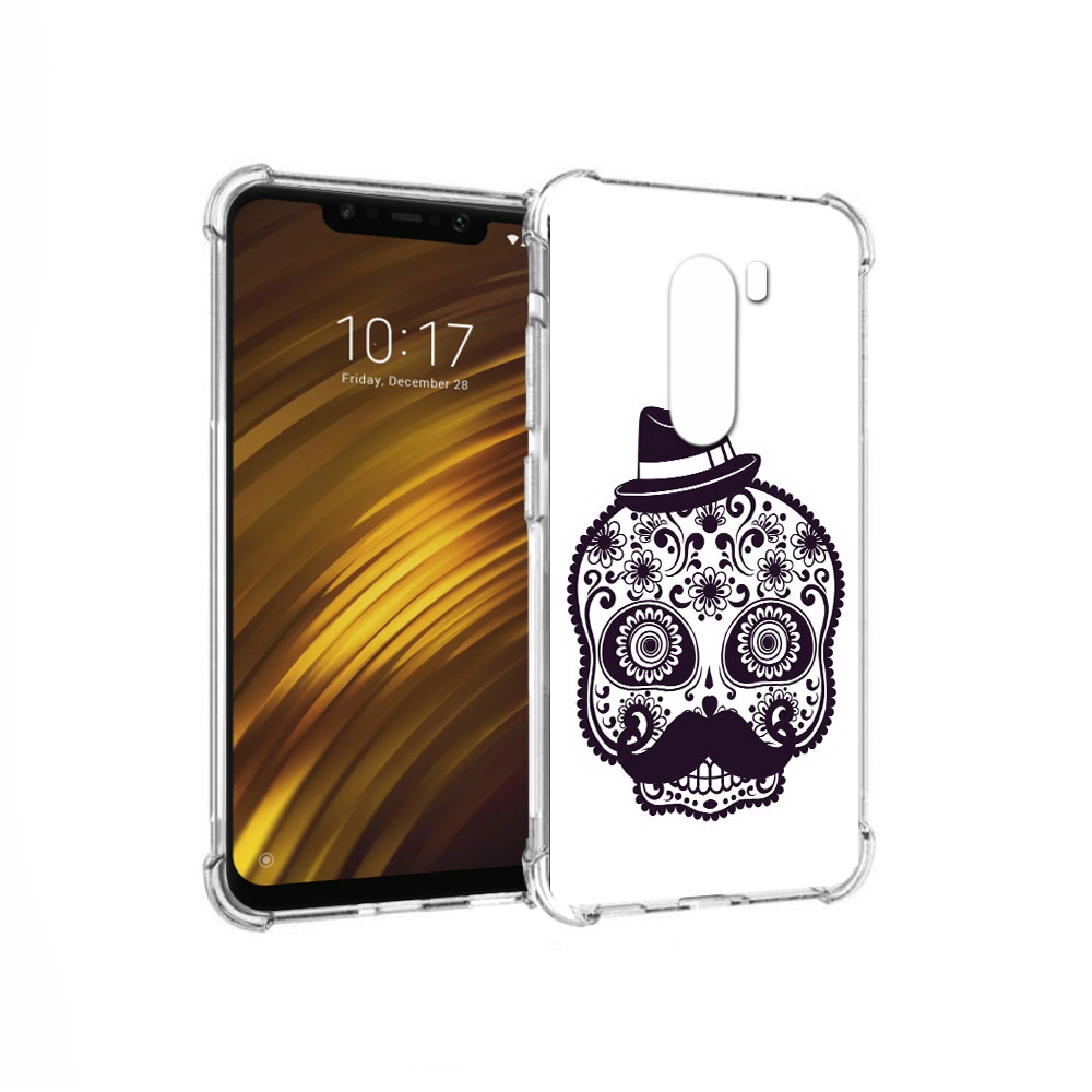 

Чехол MyPads Tocco для Xiaomi Pocophone F1 разрисованный скелет (PT116503.308.575), Прозрачный, Tocco
