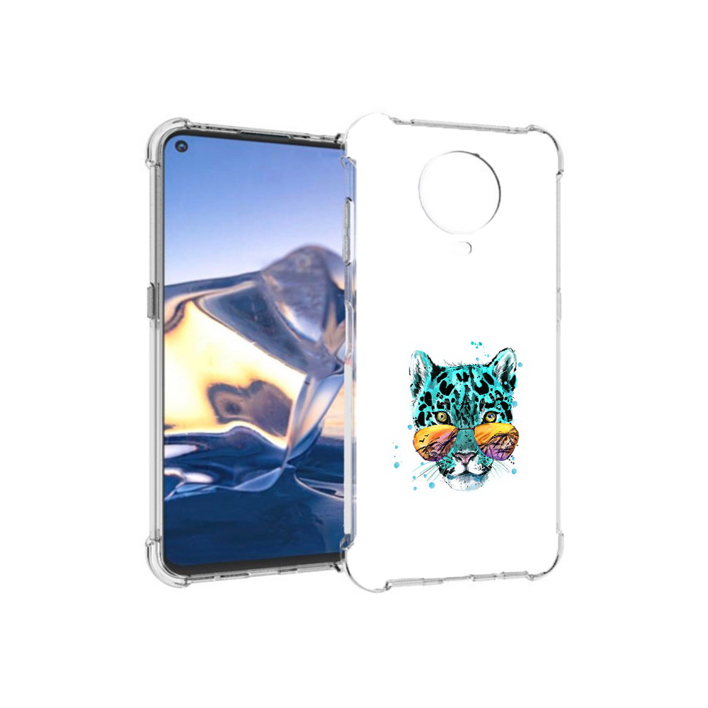 

Чехол MyPads Tocco для Nokia G10 голубой лео (PT171673.98.294), Tocco