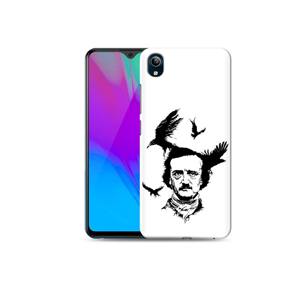 

Чехол MyPads Tocco для Vivo Y91C Эдгар Аллан черно белый (PT156610.438.204), Прозрачный, Tocco