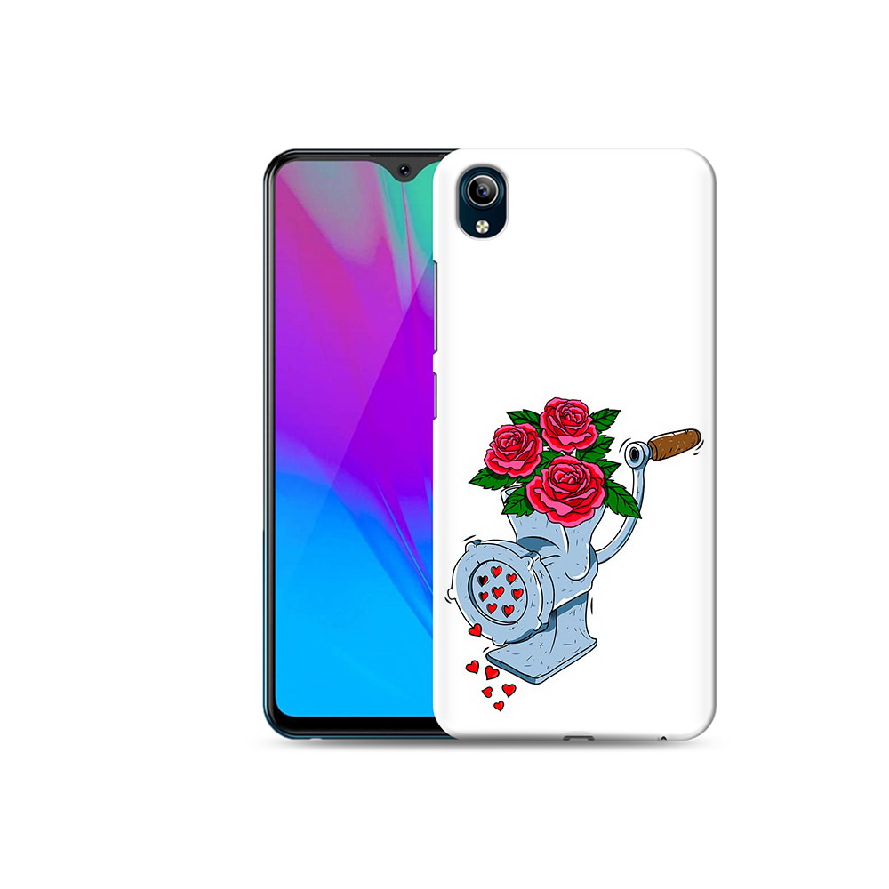 

Чехол MyPads Tocco для Vivo Y91C Цветочные сердца (PT156610.438.199), Прозрачный, Tocco