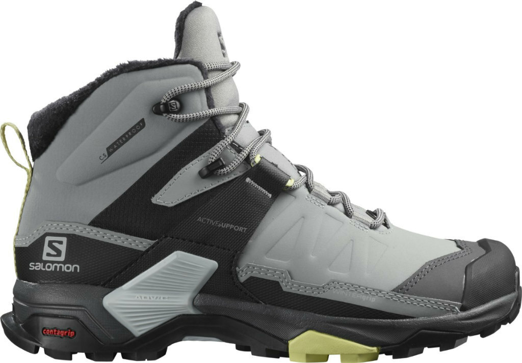 

Ботинки женские Salomon X Ultra 4 Mid Winter Ts Cswp W серые 7 UK, Серый, X Ultra 4 Mid Winter Ts Cswp W