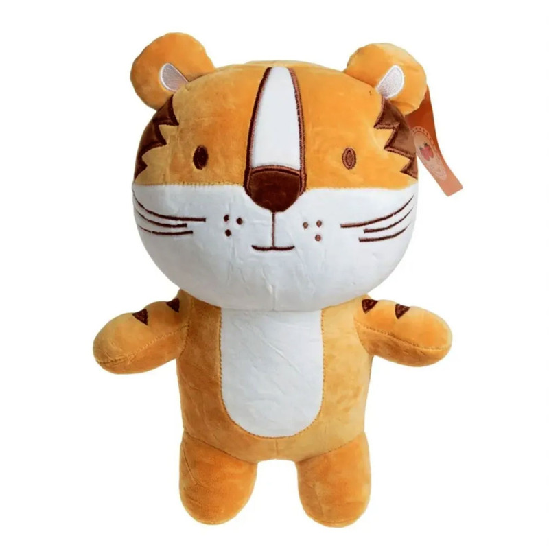 фото Мягкая игрушка тигр 23 см коричневый nobrand
