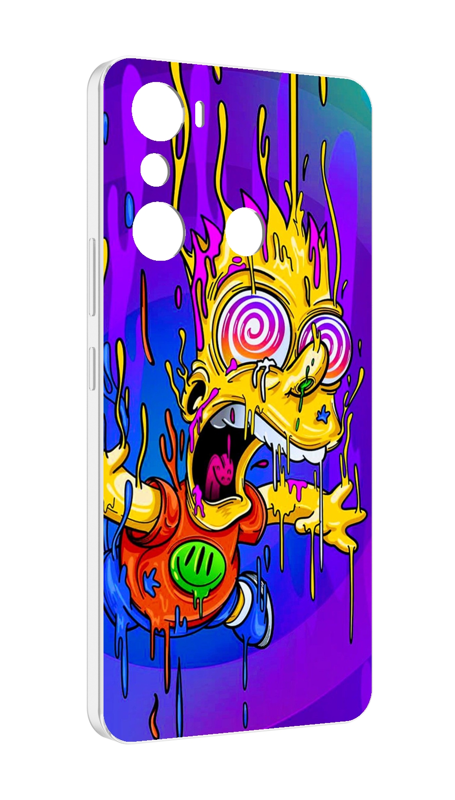 

Чехол MyPads Барт-арт-стрит для Infinix Hot 20i, Прозрачный, Tocco