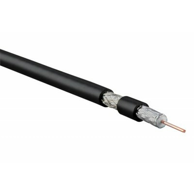 фото Кабель антенный в нарезку hyperline coax-rg6-cu-100 (100м)