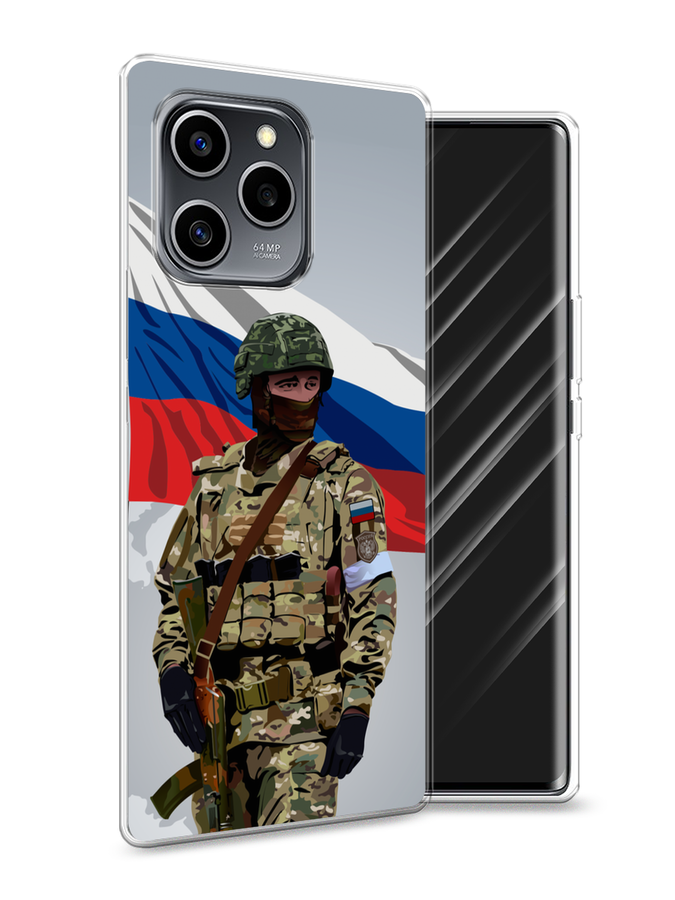 

Чехол Awog на Honor 60 SE "Солдат с флагом", Белый;синий;красный;зеленый, 6108050-1