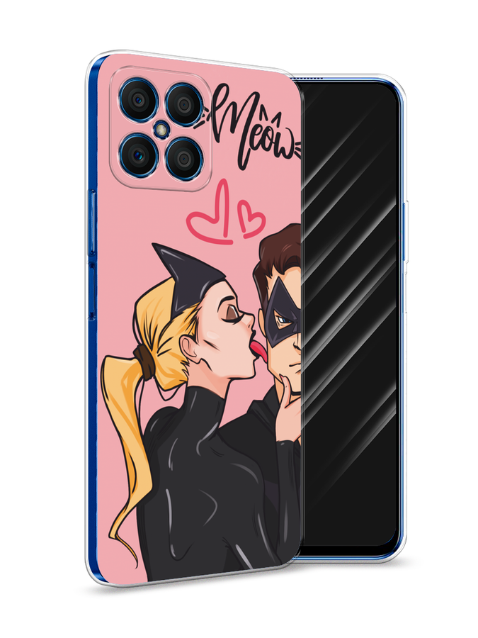 

Чехол Awog на Honor X8 "Kiss of Cat Woman", Розовый;черный;бежевый, 6107650-1