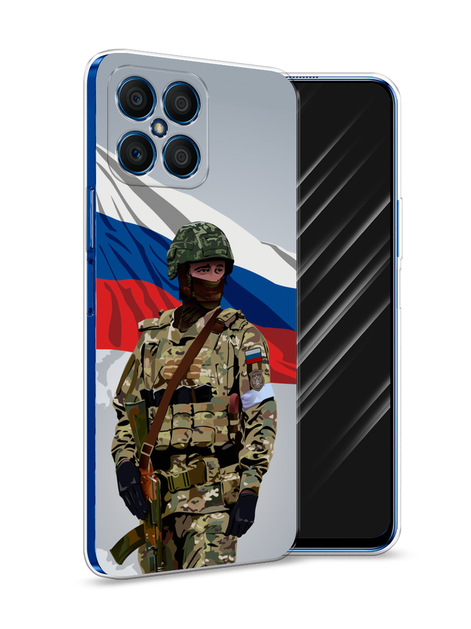 

Чехол Awog на Honor X8 "Солдат с флагом", Белый;синий;красный;зеленый, 6107650-1