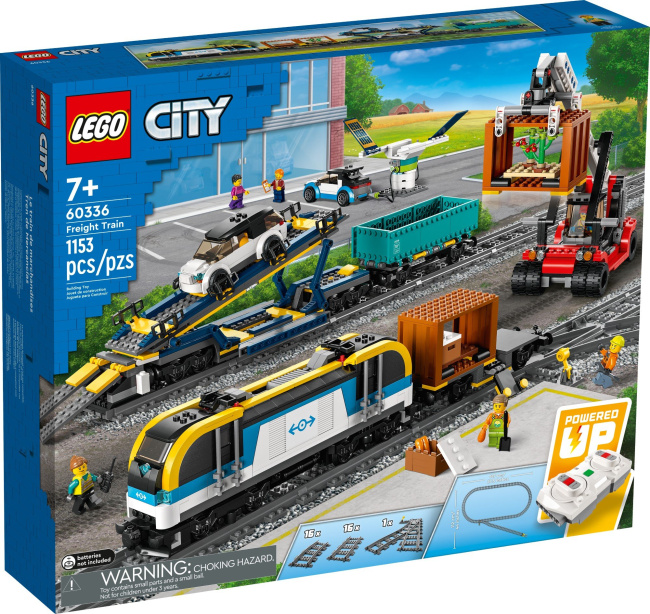 Конструктор Lego City - товарный поезд 60336 конструктор lego 10965 duplo bath time fun floating animal train прик ния в ванне поезд д зверей