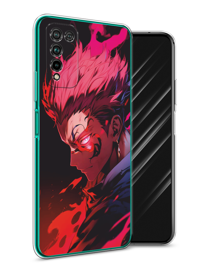 

Чехол Awog на Honor 10X Lite "Взгляд Сукуны", Розовый;красный;черный, 6104650-1