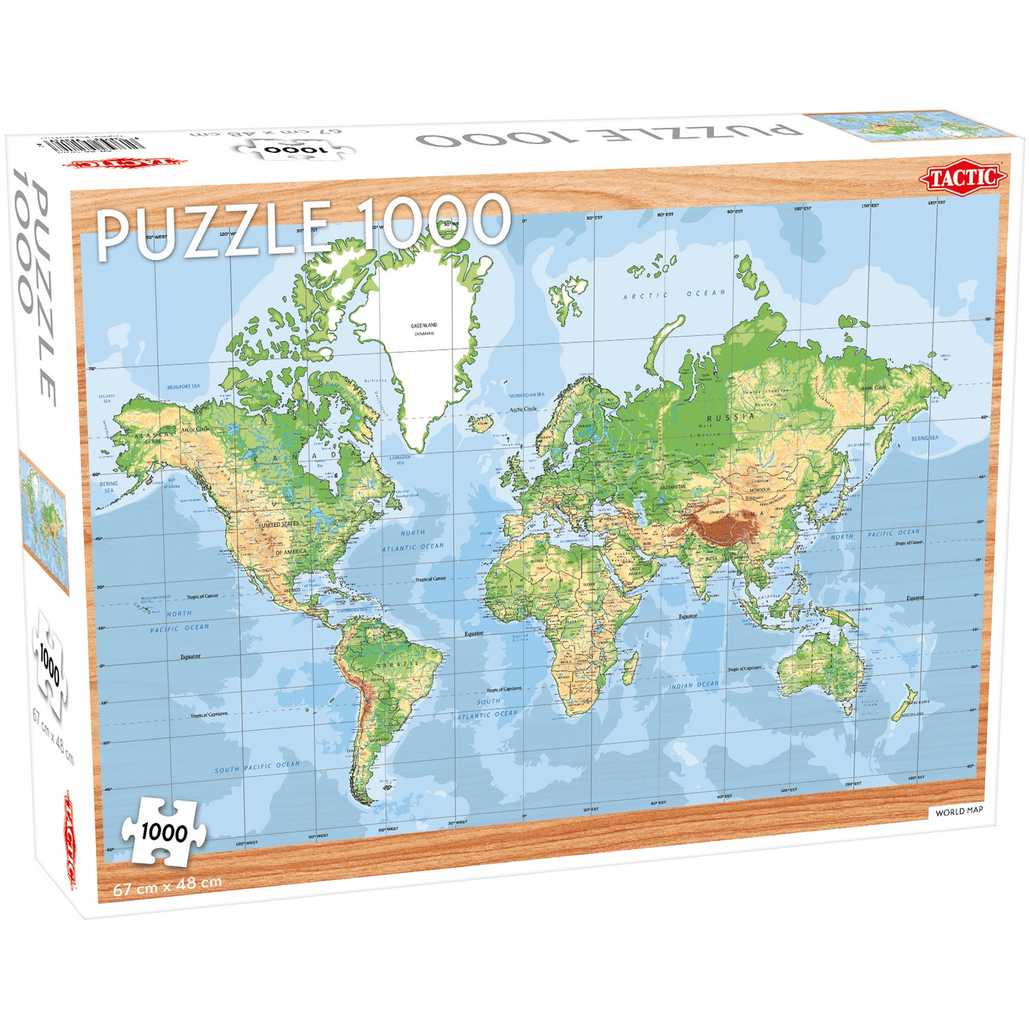 

Пазл Tactic Games Карта мира, 1000 элементов 58263