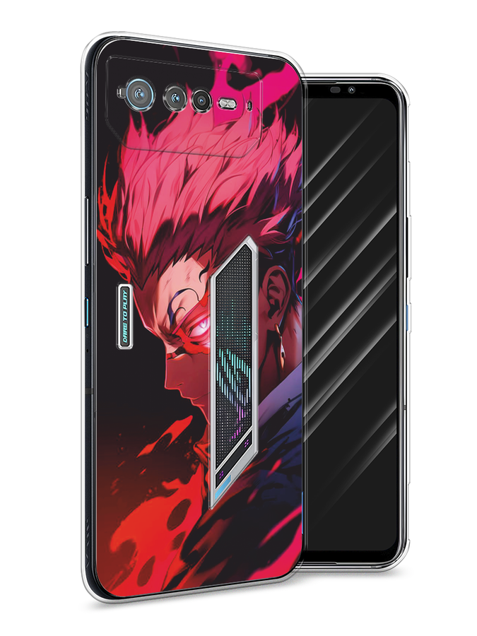 

Чехол Awog на Asus ROG Phone 6 "Взгляд Сукуны", Розовый;красный;черный, 44650-1