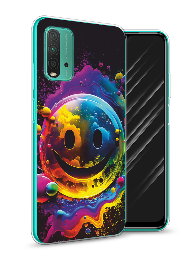 

Чехол Awog на Xiaomi Redmi 9T "Кислотный смайл", Фиолетовый;желтый;синий, 39850-1