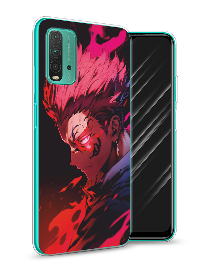 

Чехол Awog на Xiaomi Redmi 9T "Взгляд Сукуны", Розовый;красный;черный, 39850-1