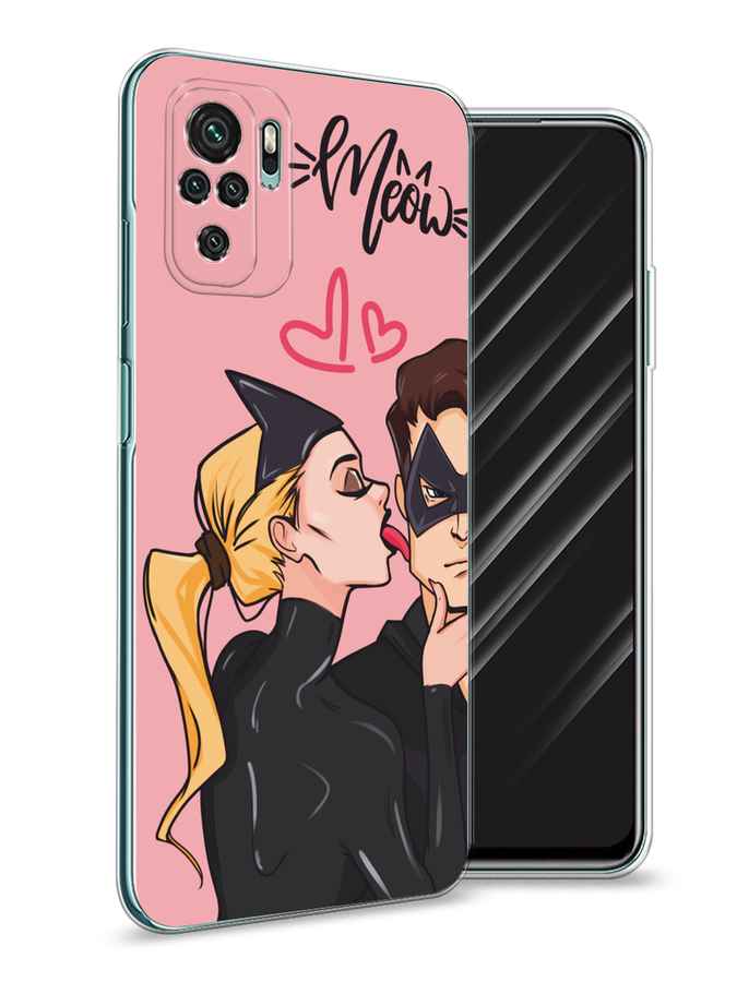 

Чехол Awog на Xiaomi Redmi Note 10/Note 10S/Poco M5s "Kiss of Cat Woman", Розовый;черный;бежевый, 39750-1