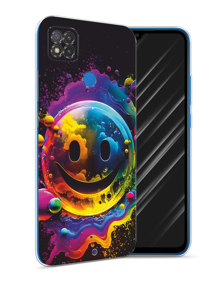 

Чехол Awog на Xiaomi Redmi 9C "Кислотный смайл", Фиолетовый;желтый;синий, 39050-1