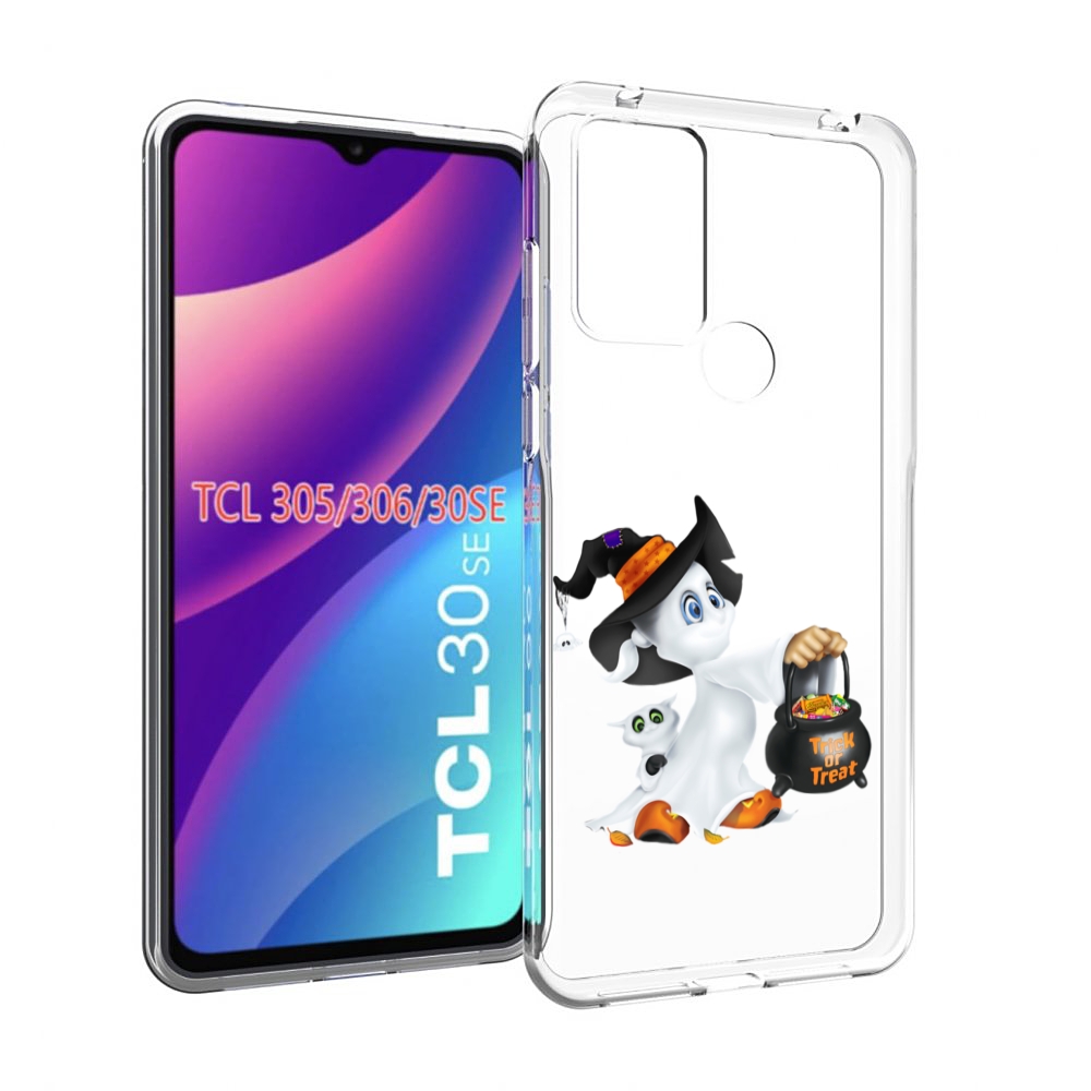 

Чехол MyPads Маленький призрак для TCL 30SE/305/306/30E, Tocco