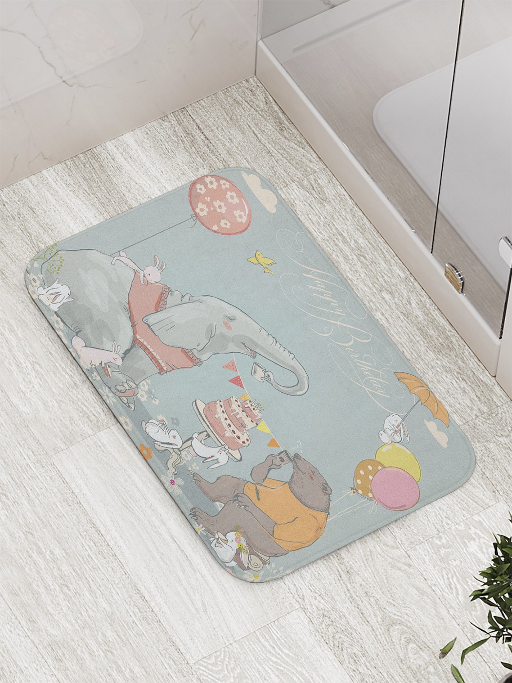 

Коврик противоскользящий для ванной, сауны, бассейна, 77х52 см bath_59949 JoyArty