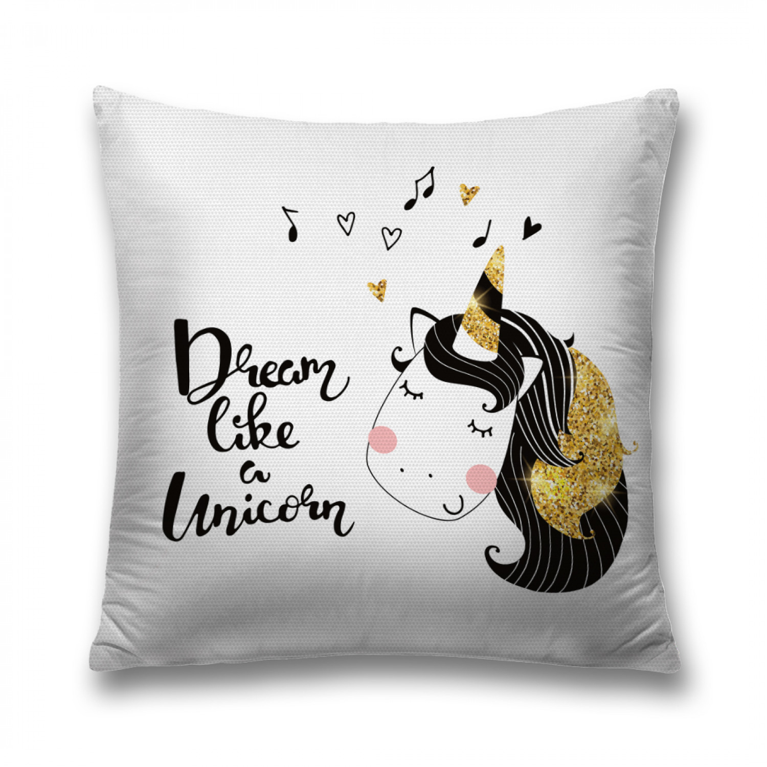 

Наволочка декоративная JoyArty "Спящий единорог" на молнии, 45x45 см, Спящий единорог