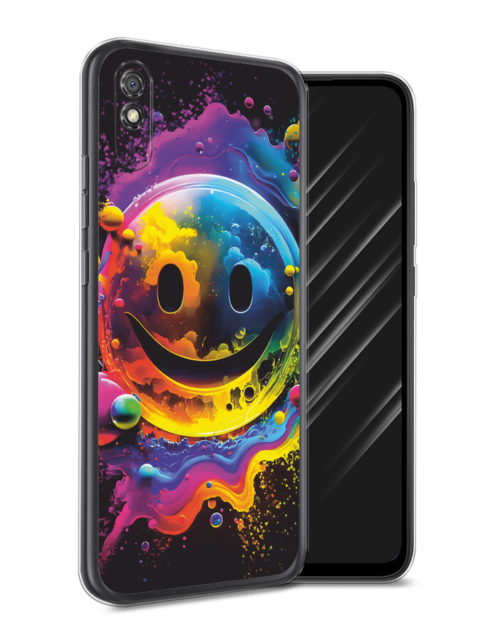 

Чехол Awog на Xiaomi Redmi 9A "Кислотный смайл", Фиолетовый;желтый;синий, 38950-1